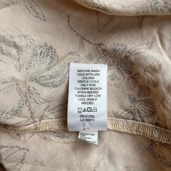 Women’s Floral Boho Cottagecore Blouse XL Lace Trim Prairie Peasant Fairycore - Picture 10 of 11